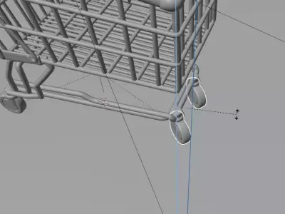 Realistic Shopping Cart 3D Model 3D model