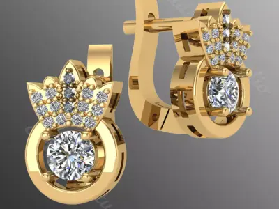 Earrings od81 3D print model