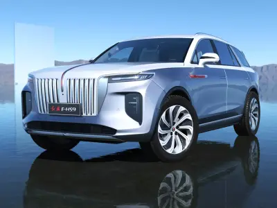 FAW Hongqi E-HS9 EV 2022 With interior 3D model