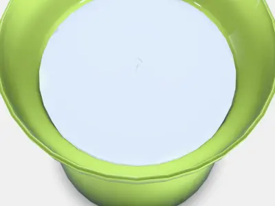 HEDERSAM Scented candle in glass Low-poly 3D model