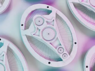 Subwoofer Bomber 6x9 new edge 3D model