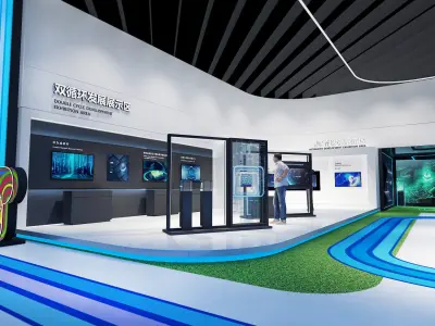 exhibition Low-poly 3D model by a757374307