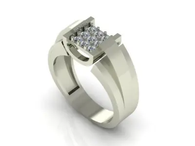 man ring 3D print model