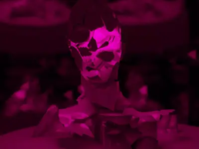 BROKEN BUST of adam Free low-poly 3D model