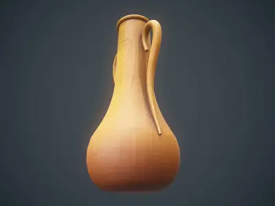 Stylized Jar Low-poly 3D model