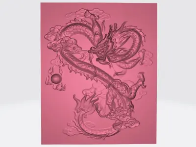 DRAGON RELIEF - NO 4 3D model