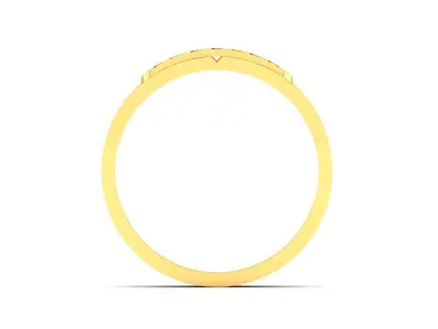 Band 3dm Render Details gold ring that says forever 3D print model
