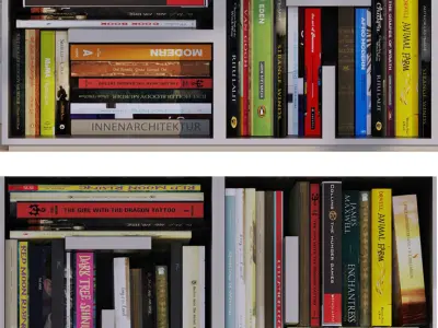 Set of books 3D model