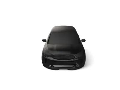 black car stonic kia 3Dmodel 3D model