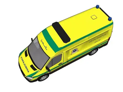 Egypt Ambulance Vehicle 3D model