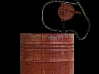 Mini Pump Gas 3D model