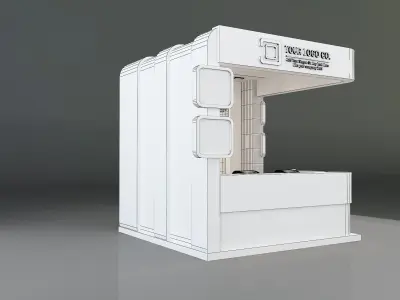 Booth Exhibition Stand a198 3D model