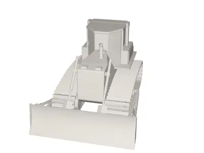 Industrial vehicle 3D model