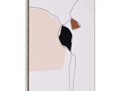 Plaster Two Photo Frame 501 Low-poly 3D model
