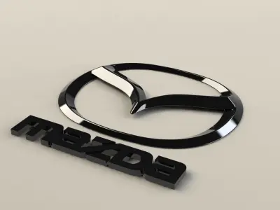 Mazda Logo Emblem 3D model