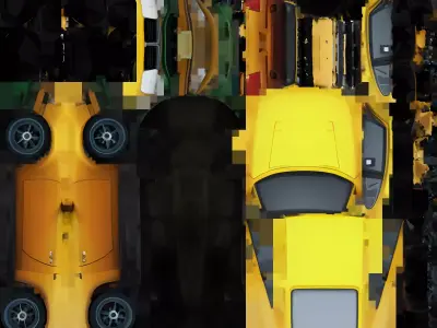 3D car  3D model