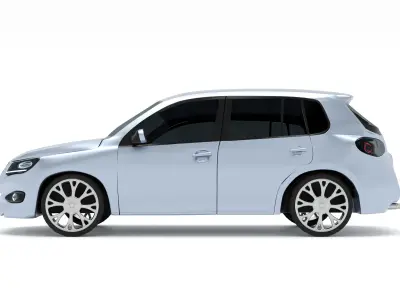 Sport car inspired by recent models 3D model