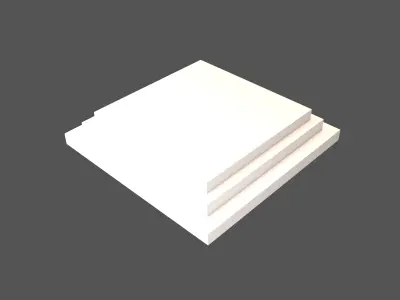 Podium Stage v2 001 Low-poly 3D model