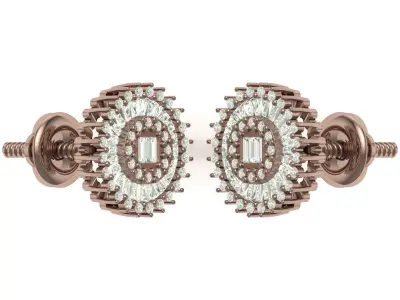 Earring 3D print model 22