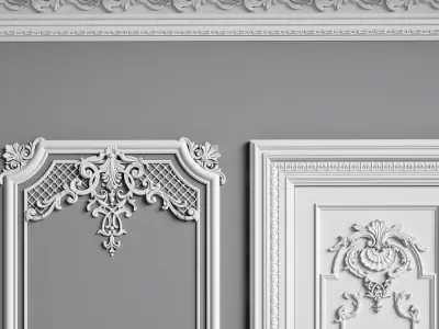 Classic Interior Walls 3D model