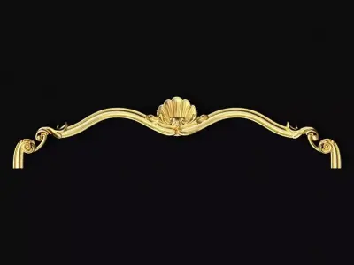Central decor ornament for furniture 3D model 433