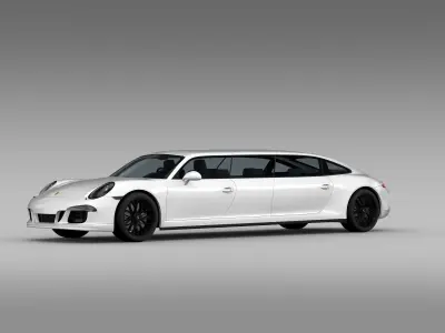  Porsche 911 Carrera 4 GTS Limousine 2016 3D model