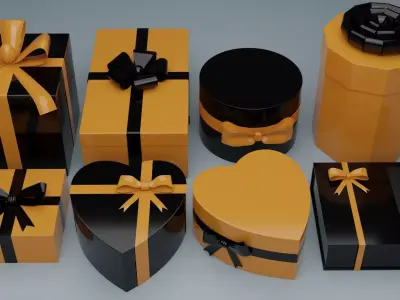 Gift Box 2 3D model