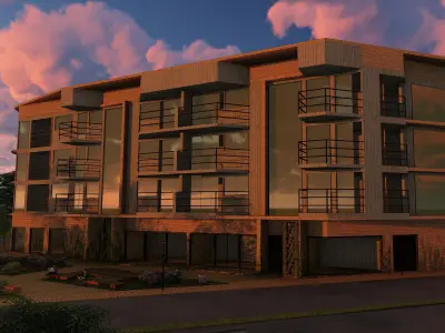 Chamelion residential building  3D model