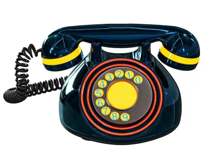 Conceptual telephones 3D model