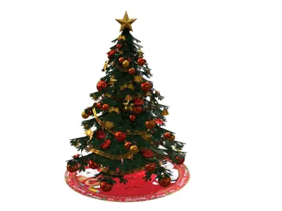 Christmas Tree Low-poly 3D model