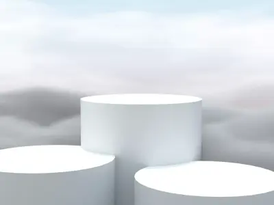 Display Podium Clouds 26041035 3D model