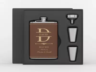 Personalized Flask Set 3D model