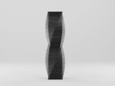 Abstract Geometric Tower 3D model Low-poly 3D model