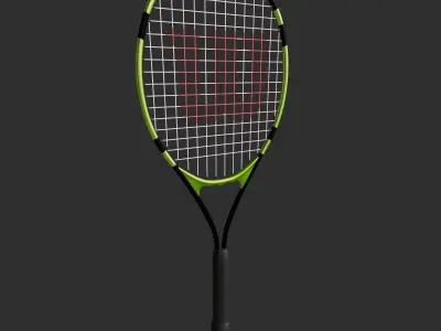 Tennis Racket Low-poly 3D model