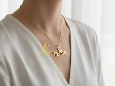 Golden Mother Script Pendant 3D print model