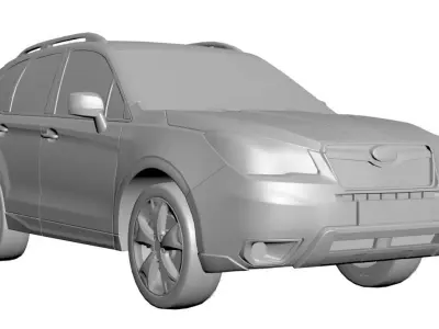 Purple Jeep 3D model