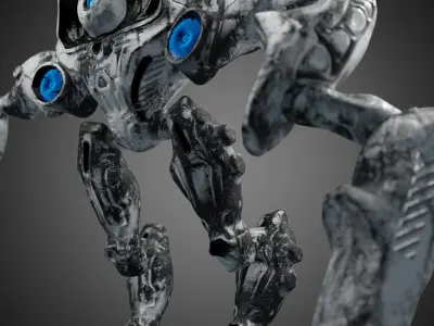 Hard Surface Robot  Free 3D model