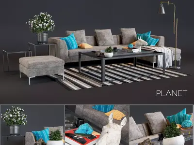 Flexteam Planet Sofa  3D model