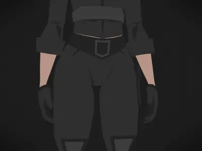 Colorly - Spec Police Guy - Game Ready - Rigged - Customizable Low-poly 3D model