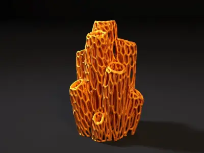 Sea sponges decor 3D print model