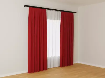 Curtains 02 collection 1 3D model