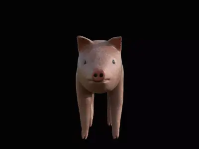 Pig animal 3D model purchase