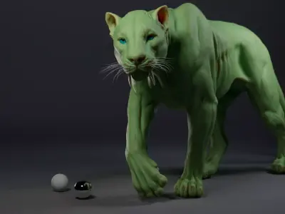 Lion 3D Model  Low-poly 3D model