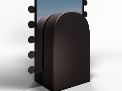 Medaillon Sculptural Floor Mirror 3D Model 3D model