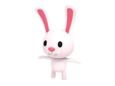 Rigged Rabbit 3D model
