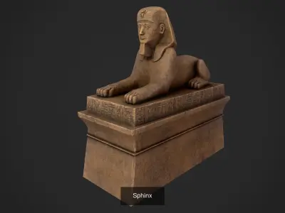 Collection of ancient Egyptian statues