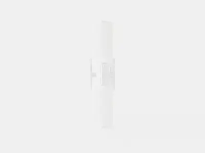 Harper Wall Lamp - Silver Low-poly 3D model