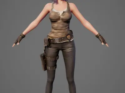 Next-Generation Female Model High-Quality Mesh Advanced Textures 3D model