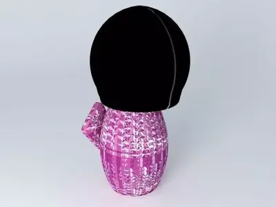 Kokeshi doll Free 3D model