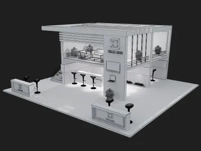Booth Exhibition Stand a61 3D model